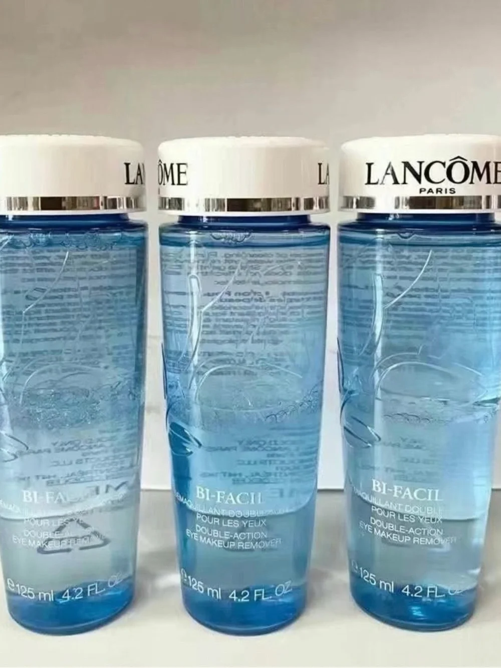 Lancôme Bi-Facil Double-Action Eye Makeup Remover - Blue and White